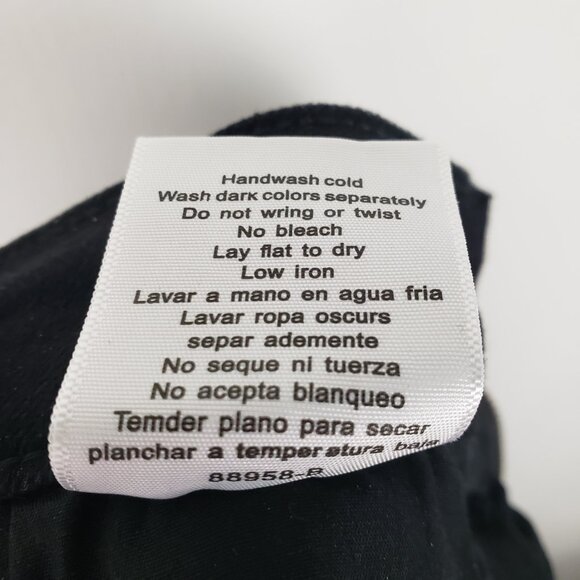 Judy Blue High Waist Star Back Seam Black Flare Denim Jeans 88958 Womens 14W - Picture 10 of 10